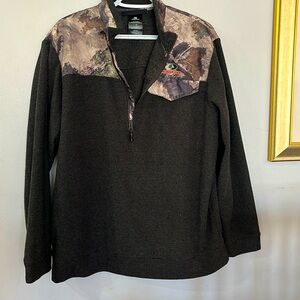 Mossy Oak Half Zip Pullover Sweater